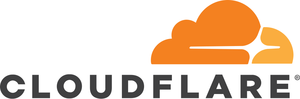 Cloudflare logo. Trademark text logo via Wikimedia Commons (public domain).