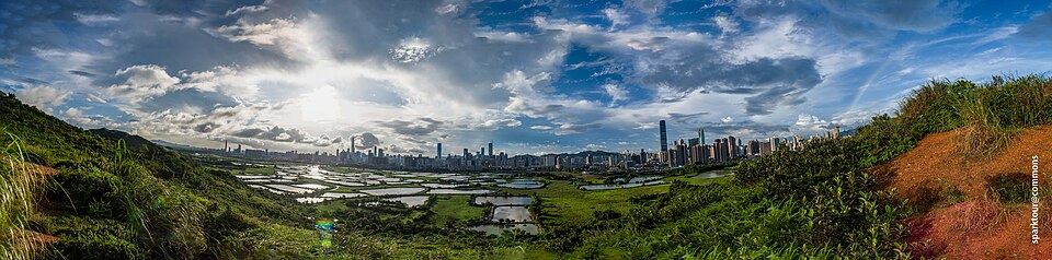 Shenzhen skyline. Photo via Wikimedia Commons (CC BY-SA 4.0).