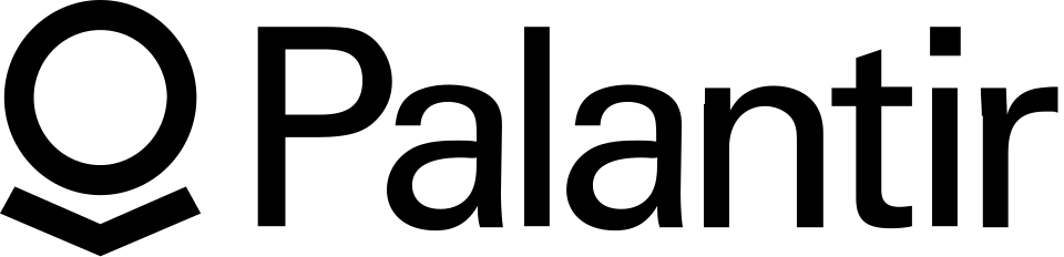 Palantir Technologies logo. Trademark text logo via Wikimedia Commons (public domain).